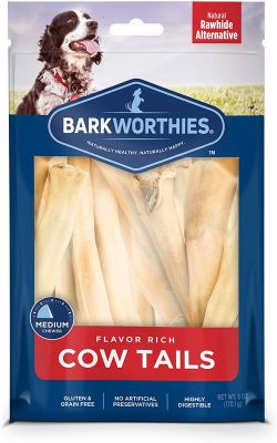 Barkworthies 6" Cow Tail 6oz Pack   