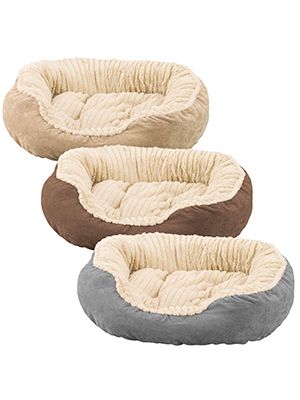 Sleep Zone Carved Plush Bed