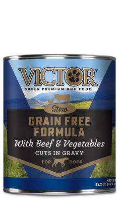 Victor Dog GF Cuts in Gravy with Beef and Vegetables Stew