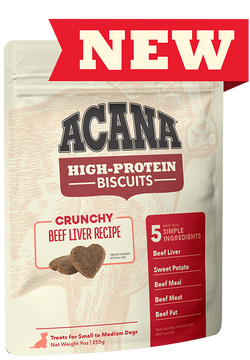 Acana High Protein Biscuit Crunchy Beef Liver 9oz
