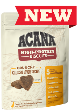 Acana High Protein Biscuit Crunchy Chicken Liver 9oz