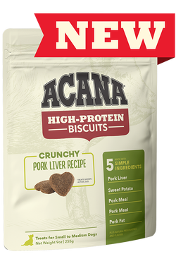 Acana High Protein Biscuit Crunchy Pork Liver 9oz
