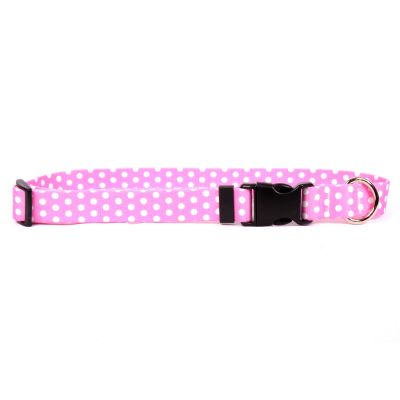 New Pink Polka Dot Collar Cat Breakaway 8" - 12"