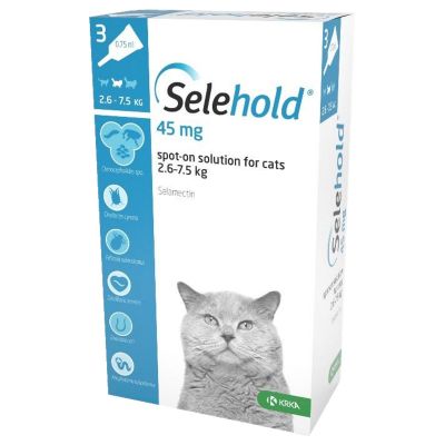 Selehold 45MG Cats 2.6-7.5KG One Dose