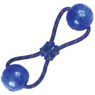 Kong Squeezz Double Ball With Rope